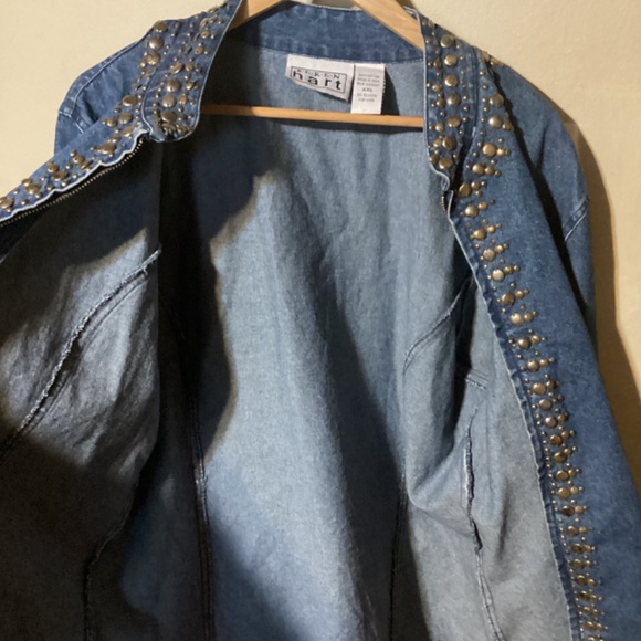 Women’s Keren Hart Embellished Blue Denim Fashion Jacket size XXL - Picture 7 of 7
